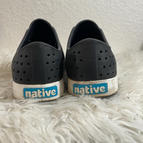 NATIVE Men’s Jefferson Slip On Lightweight Shoes Black & White Size 11 - Picture 4 of 10